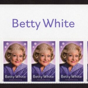 Scott #5976 Betty White Title Block of 5 Forever Stamps - MNH