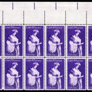 Scott #1832 Edith Wharton Plate Block of 20 Stamps - MNH P#39396 UR