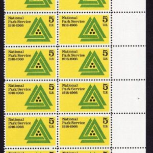 Scott #1314 National Park Service Plate Block of 20 Stamps - MNH P#28670 UR