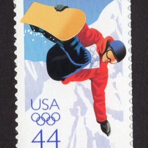 Scott #4436 Vancouver Winter Olympics Snowboarder Single Stamp - MNH