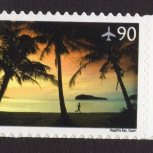 Scott #c143 Hagatna Bay, Guam $0.90 Single Airmail Stamp - MNH w/price selvage