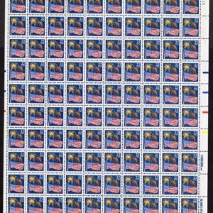 Scott #2276 Flag Fireworks Sheet of 100 Stamps - MNH P#1111 UR
