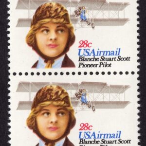 Scott #c99 Blaire Stuart Scott Pioneer Pilot Vertical Pair of Stamps - MNH