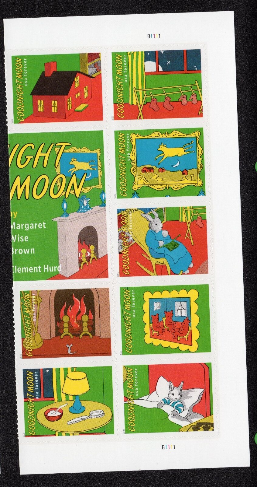 Scott #6002 Goodnight Moon Plate Block of 8 Forever Stamps - MNH Right