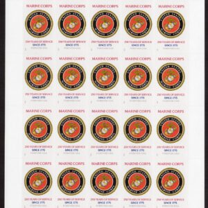 Scott #6011 US Marines 250th Anniversary Sheet of 20 Forever Stamps - MNH