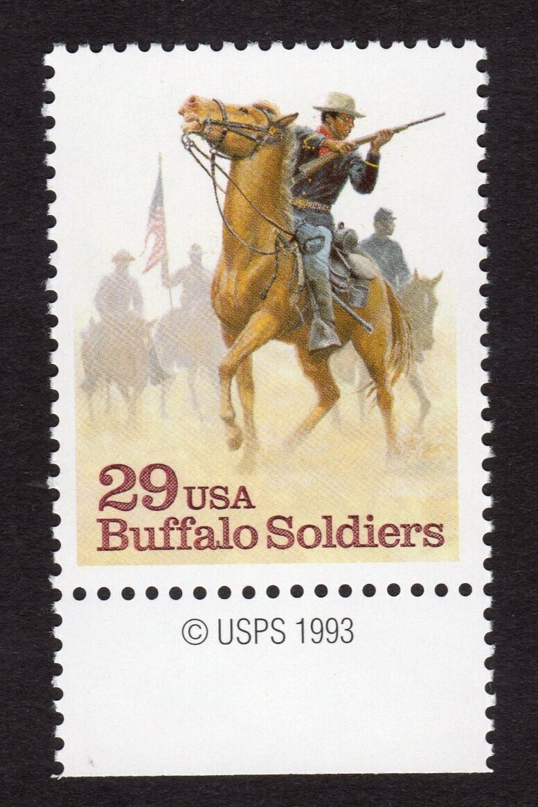 Scott #2818 Buffalo Soldiers Single Stamp - MNH w/Copyright Selvage