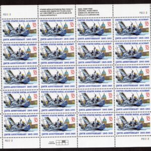 Scott #3001 Naval Academy Sheet of 20 Stamps - MNH P#22222
