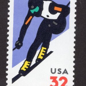 Scott #3180 Alpine Skiing (Vale, Aspen) Single Stamp - MNH