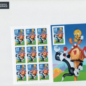 Scott #3204 Sylvester & Tweety Sheet of 10 Stamps - Sealed White