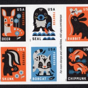 Scott #6015b (6006) Baby Wild Animals Booklet Pane of 10 Forever Stamps - MNH
