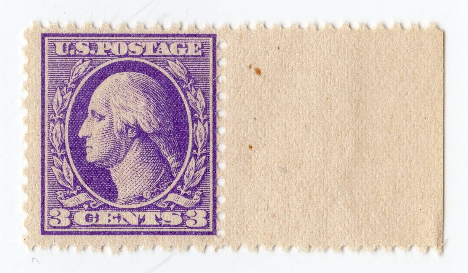 Scott #530 George Washington Single Stamp w/Selvage - MNH #2