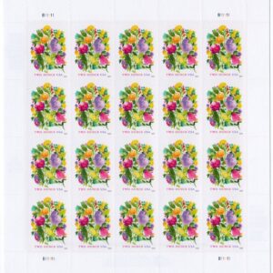 Scott #5850 Wedding Celebration Blooms (5) Sheet of 20 2 oz Forever Stamps - MNH