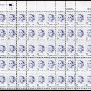 Scott #2749 Grace Kelly (Princess of Monaco) Sheet of 50 Stamps - MNH P#S1 UL