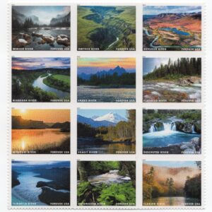 Scott #5381 Wild & Scenic Rivers Block of 12 Forever Stamps - MNH
