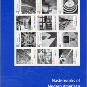 Scott #3910 Masterworks of Modern American Architecture Sheet of 12 Stamps - MNH