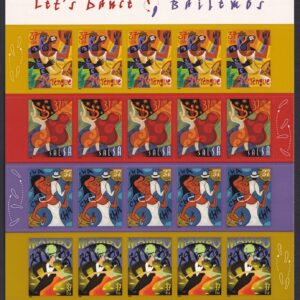 Scott #3942a (3939-42) Let's Dance Sheet of 20 Stamps - MNH