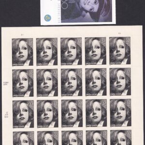 Scott #3943 Greta Garbo Sheet of 20 Stamps - MNH w/Swedish booklet (2517C)