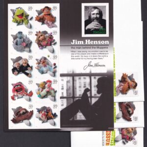 Scott #3944 Muppets (Jim Henson) Sheet of 11 Stamps - MNH w/(4) FDC