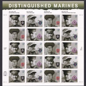 Scott #3964a (3961-3964) Distinguished Marines Sheet of 20 Stamps - MNH