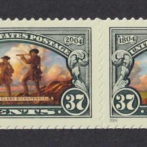 Scott #3854 Lewis Clark Plate Pair of Stamps - MNH w/Copyright Selvage