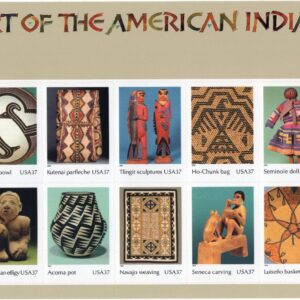 Scott #3873 American Indian Art Sheet of 10 Stamps - MNH
