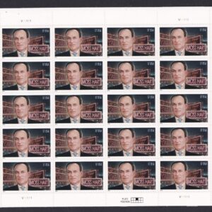 Scott #3882 Moss Hart (Broadway, Theatre) Full Sheet of 20 Stamps - MNH
