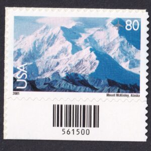 Scott #c137 Mount McKinley (Alaska) Single Airmail Stamp - MNH w/barcode