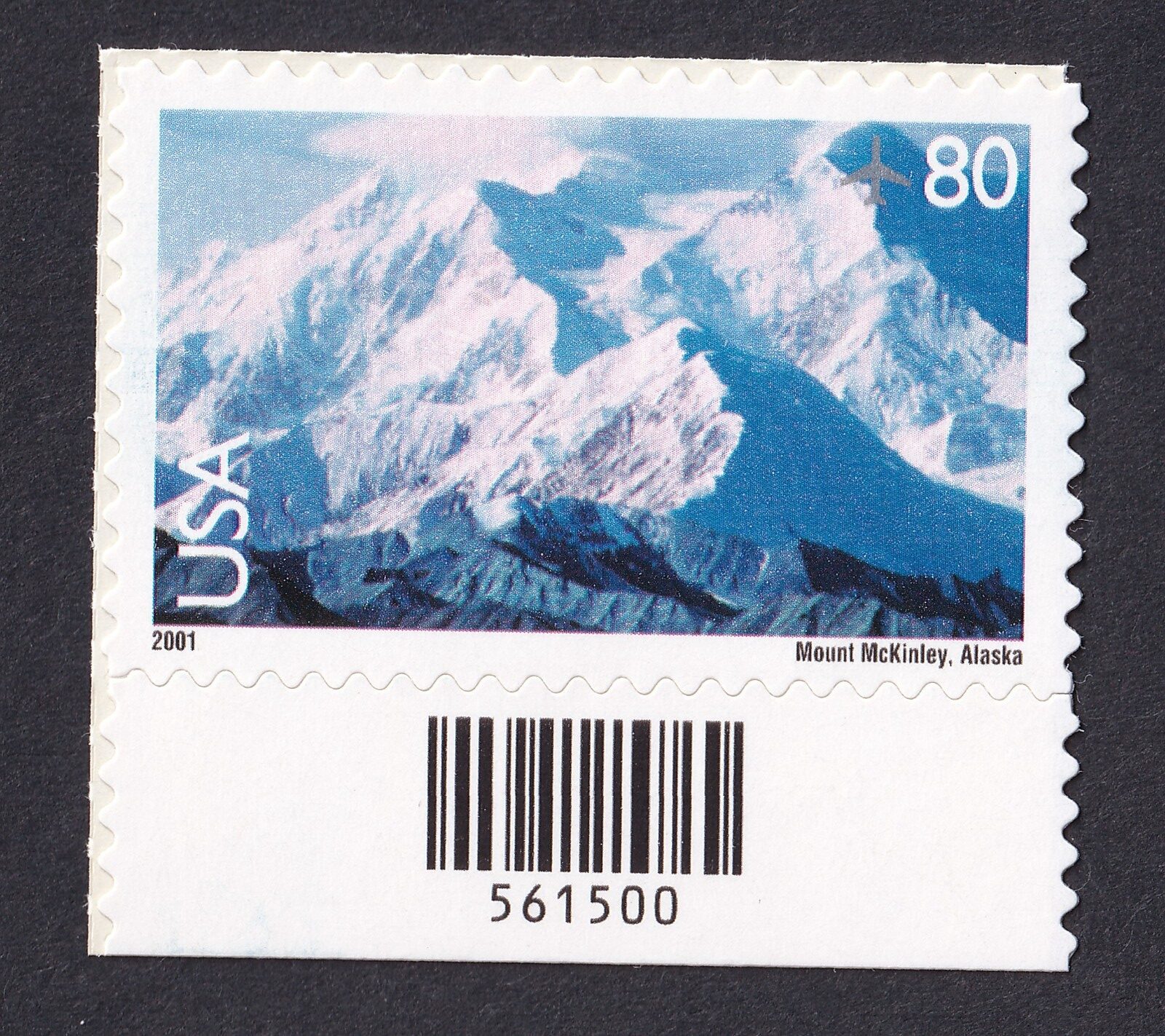 Scott #c137 Mount McKinley (Alaska) Single Airmail Stamp - MNH w/barcode
