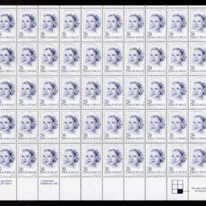 Scott #2749 Grace Kelly (Princess of Monaco) Sheet of 50 Stamps - MNH P#S2 LR