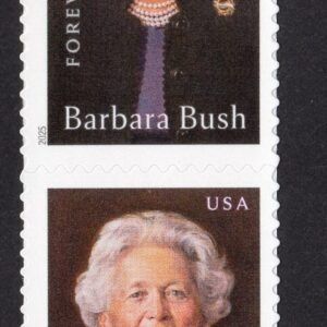 Scott #6022 Barbara Bush Plate Vertical Pair of Forever Stamps - MNH