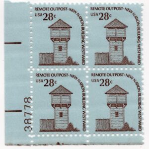 Scott #1604 Fort Nisqually Plate Block of 4 Stamps - MNH P#38778 LL #2