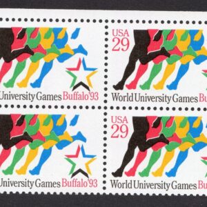 Scott #2748 Runners (World University Games) Zip Block of 4 Stamps - MNH