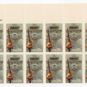 Scott #2096 Smokey Bear Plate Block of 20 Stamps - MNH P#8999-3 UR