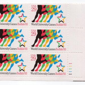 Scott #2748 Runners (World University Games) Plate Block of 6 Stamps - MNH LR