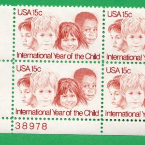 Scott #1772 International Year of the Child Plate Block of 4 Stamps MNH P#38978