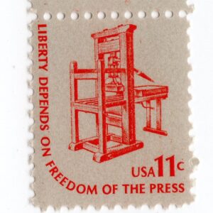 Scott #1593 Freedom of the Press Single Stamp - MNH