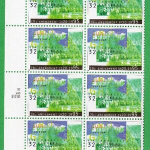 Scott #2980 19th Amendment Plate Block of 20 Stamps - MNH P#2222-1 Right