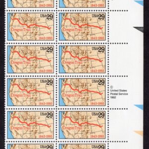 Scott #2747 29¢ Oregon Trail Zip Block of 12 Stamps - MNH