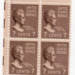 Scott #812 Andrew Jackson Block of 4 Stamps - MNH #4