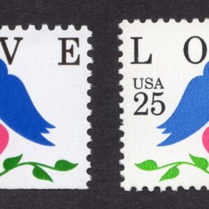 Scott #2440 2441 Love Birds Single Stamps - MNH #2