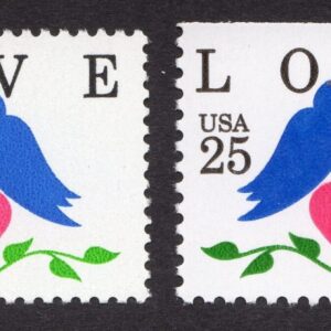 Scott #2440 2441 Love Birds Single Stamps - MNH #3