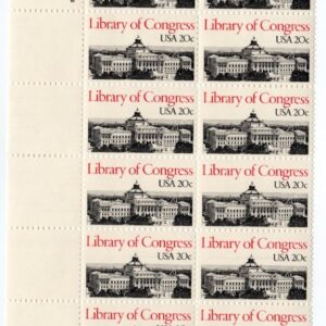 Scott #2004 Library of Congress Plate Block of 20 Stamps - MNH P#2 LL