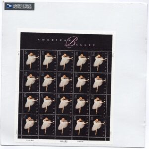 Scott #3237 American Ballet Sheet of 20 Stamps - Sealed White A