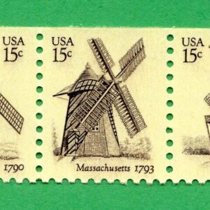 Scott #1738-1742a Windmills Booklet Strip of 5 Stamps - MNH