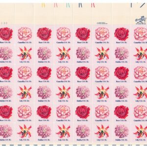 Scott #1879a (1876-79) Flowers Full Sheet of 48 Stamps - MNH UL #4