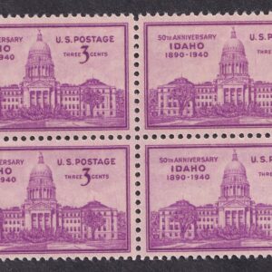 Scott #896 Idaho Statehood Block of 4 Stamps - MNH w/no selvage