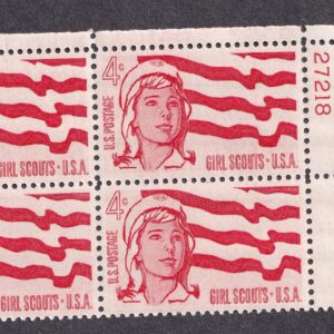 Scott #1199 Girl Scouts Plate Block of 4 Stamps - MNH