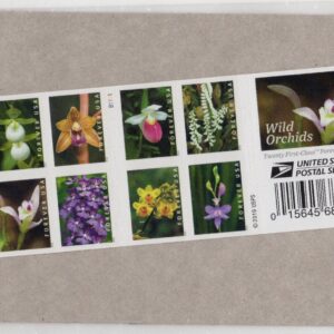 Scott #5454b Wild Orchids Booklet of 20 Forever Stamps - Sealed