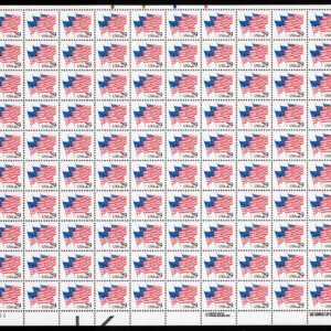 Scott #2531 Flags on Parade Sheet of 100 Stamps - MNH P#1111 LL