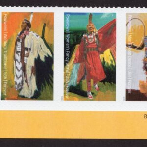 Scott #5978-5981a PowWows Native American Culture Plate Strip 4 Stamps - MNH LR